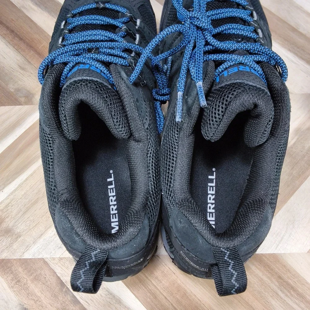 Merrell Low Top Men's 11.5 Lace-up Hiking Shoes Accentor 3 Black Suede J135471